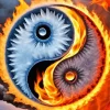 Fire And Ice Yin Yang Diamond Painting