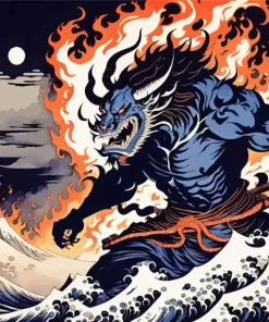 Fire Prince Art Diamond Painting