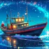 Fishing Boat Diamond Painting