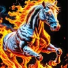 Flames Horse Art Diamond Painting
