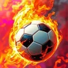 Flaming Soccer Ball Diamond Painting
