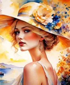 Flapper Lady Art Diamond Painting