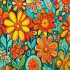 Flower Folk Art Diamond Painting