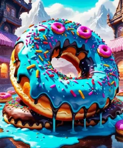 Giant Donut Diamond Painting