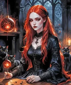 Goth Girl Diamond Painting