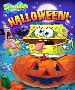 Halloween Spongebob Diamond Painting