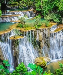 Huay Mae Khamin Waterfall Diamond Painting
