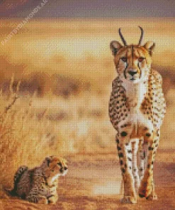 Hybrid Cheetah Diamond Painting