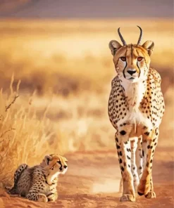 Hybrid Cheetah Diamond Painting