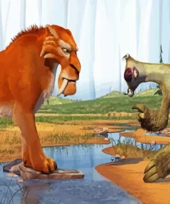 Ice Age Tiger Diego Diamond Painting