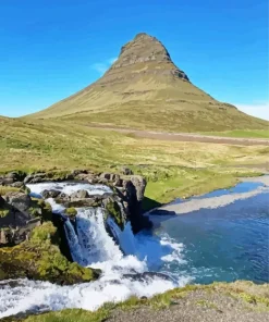 Iceland Kirkjufell Mountain Diamond Painting