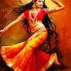 Indian Girl Dancing Diamond Painting
