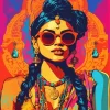 Indian Girl Pop Art Diamond Painting