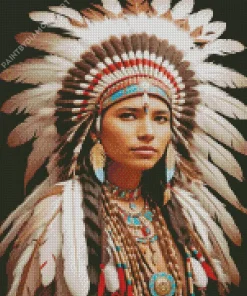 Indian Headdress Diamond Painting