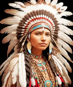 Indian Headdress Diamond Painting