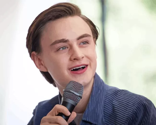 jaeden martell Diamond With Numbers Jaeden Martell Diamond Painting