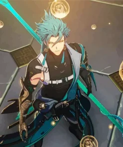 Jiyan Wuthering Waves Diamond Painting