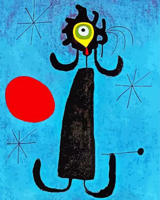 joan miro woman in front of the sun Diamond Paintings Joan Miro Woman In Front Of The Sun Diamond Painting