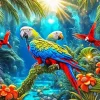 Jungle Birds Diamond Painting
