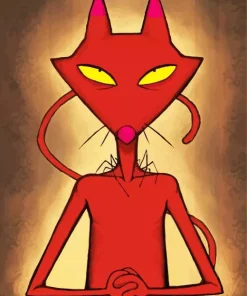 Katz Courage The Cowardly Dog Diamond Painting