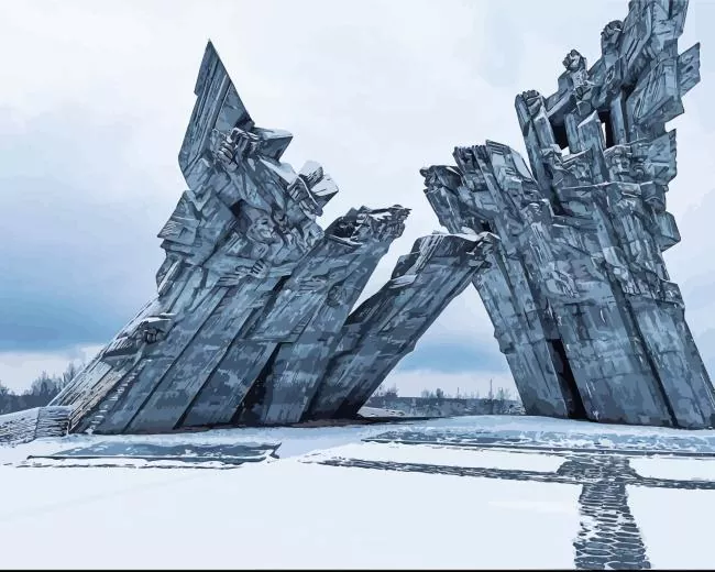 kaunas 9th fort museum Diamond By Numbers Kaunas 9th Fort Museum Diamond Painting