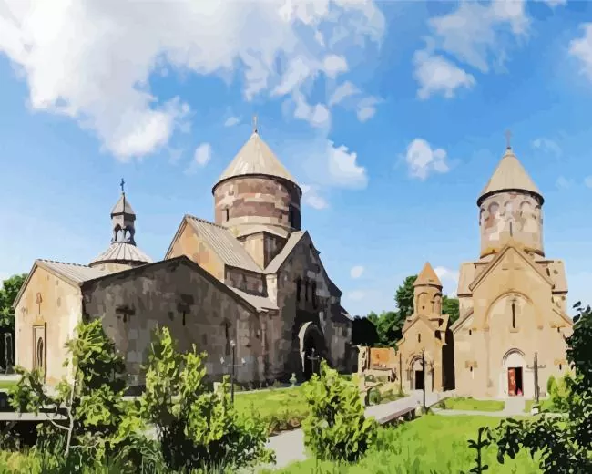 kecharis monastery Diamond By Numbers Kecharis Monastery Diamond Painting