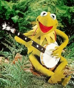 Kermit Playing Banjo Diamond Painting