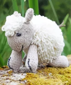 Knitting Sheep Diamond Painting