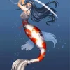 Koi Mermaid Lady Diamond Painting