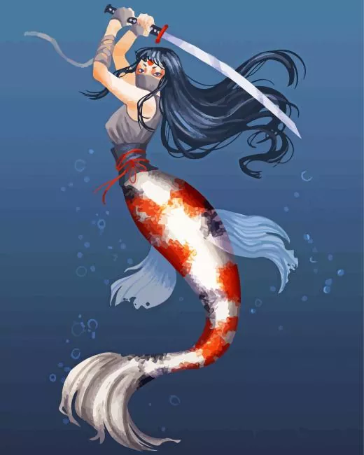 koi mermaid lady Diamond Dotz Koi Mermaid Lady Diamond Painting