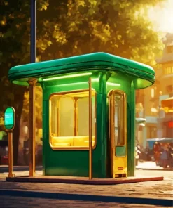 Korean Bus Stop Diamond Painting