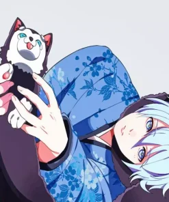 Kuroko And His Dog Diamond Painting