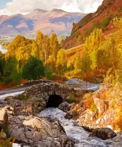 Lake District In The Autumn Diamond Painting