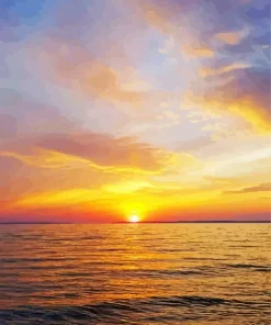 Lake Michigan Sunset Diamond Painting