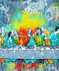 Last Supper Abstract Diamond Painting