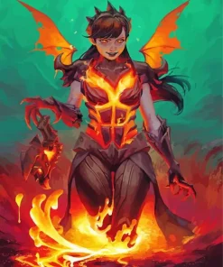 Lava Lady Diamond Painting