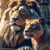Lion And Lioness Diamond Painting