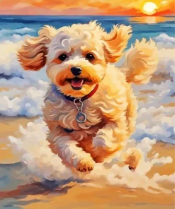 Maltipoo Art Diamond Painting