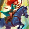 Merida And Her Horse Diamond Painting