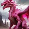 Pink Dragon Diamond Painting