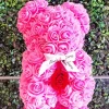 Pink Flower Bear Diamond Painting
