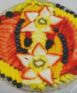 Plate Of Fruits Diamond Painting