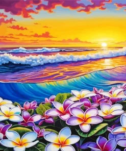 Plumeria Art Diamond Painting