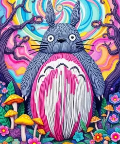Psychedelic Totoro Diamond Painting