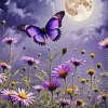 Purple Butterfly Diamond Painting