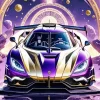 Purple Koenigsegg Agera Diamond Painting