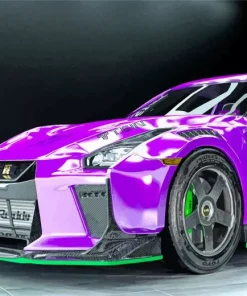 Purple Nissan GTR Diamond Painting