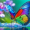 Rainbow Butterfly Diamond Painting