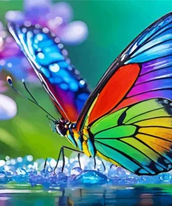 Rainbow Butterfly Diamond Painting