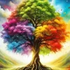 Rainbow Tree Art Diamond Painting